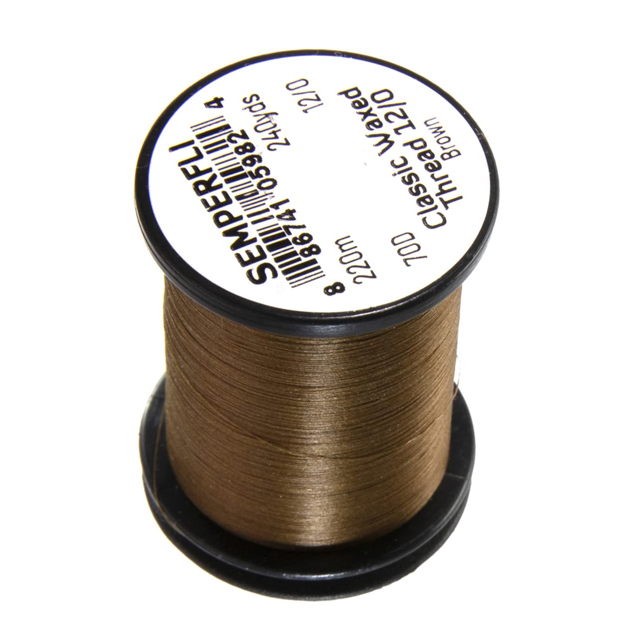 Semperfli Classic Waxed Thread 12/0 spool for durable fly tying.