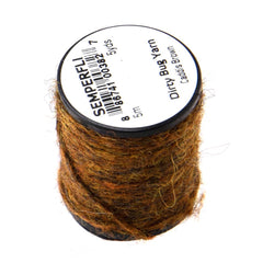 Semperfli Dirty Bug Yarn bundle showing mixed natural-synthetic fibers for lifelike dubbing