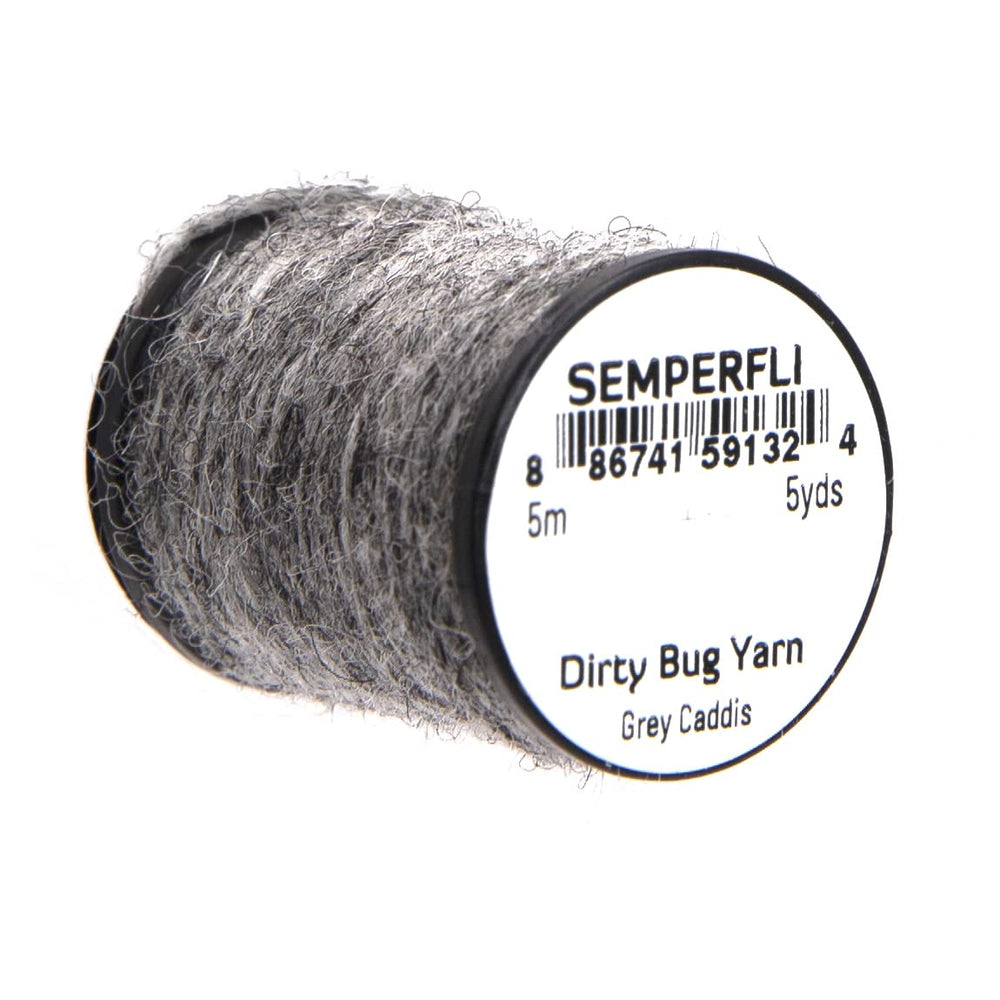 Semperfli Dirty Bug Yarn multicolor fibers create natural-looking nymphs for realistic flies.