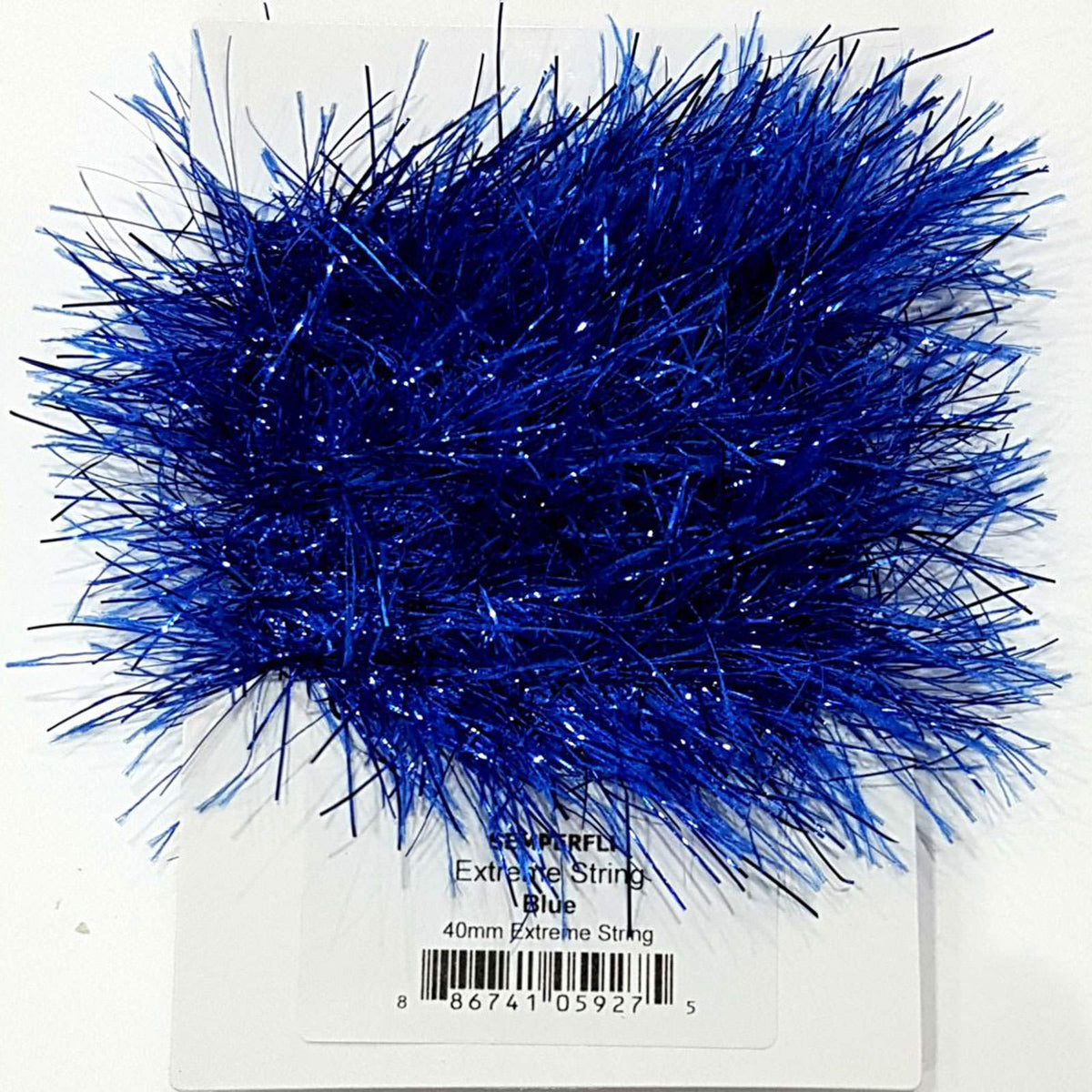 Semperfli Extreme Fishing String 40mm hackles with metallic glints for predator flies.