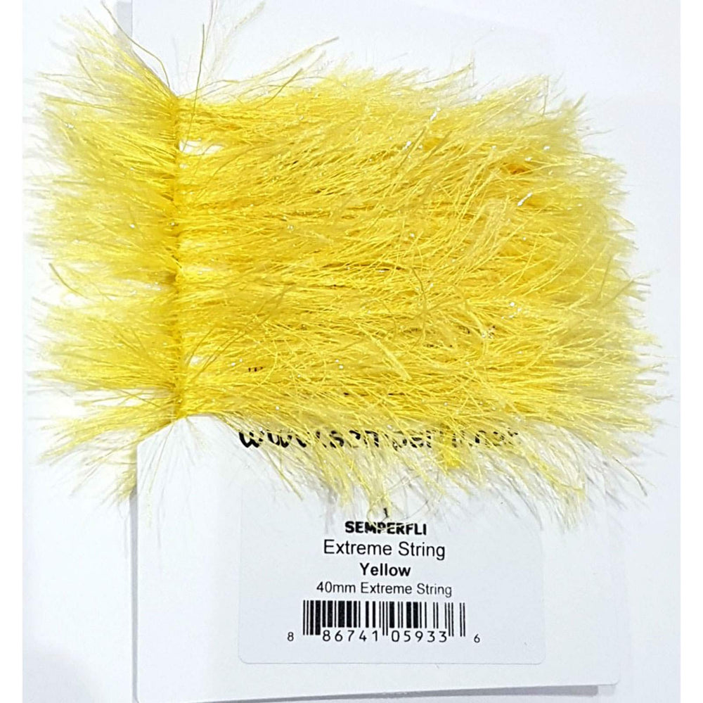 Semperfli Extreme String 40mm hackles with metallic flash for predator flies.