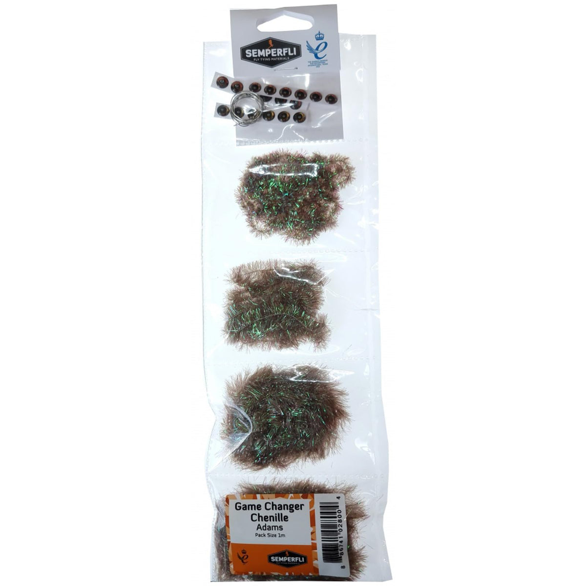 Semperfli Game Changer chenille pack with holographic flash for vibrant streamers