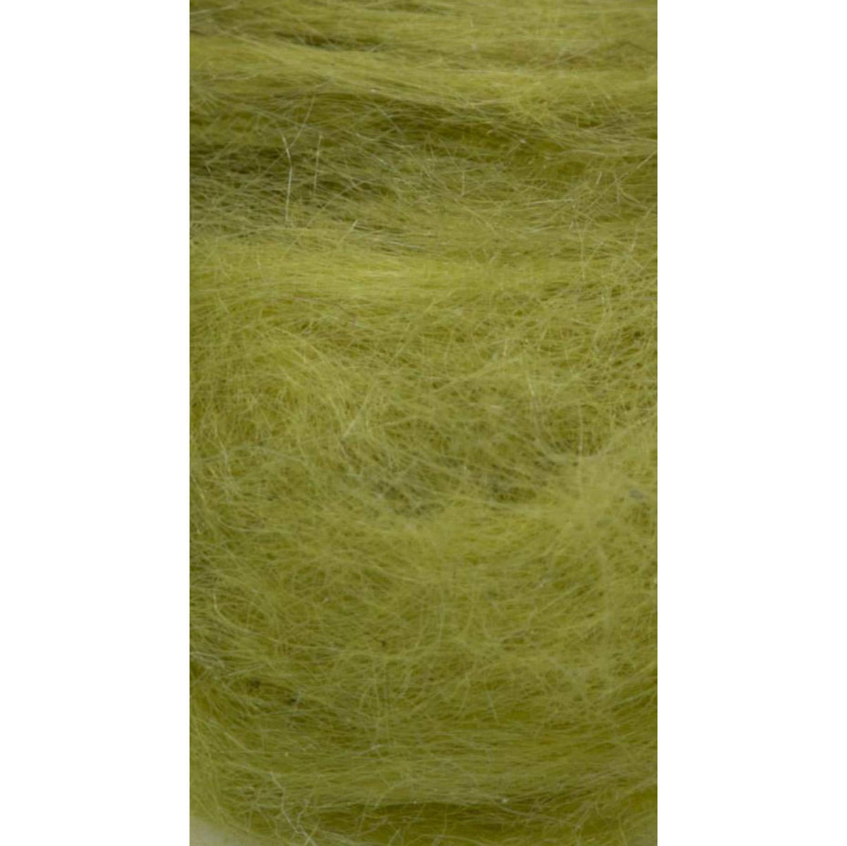 Semperfli Kapok Dubbing Pale Olive features ultra-thin, buoyant fibers for dry fly float