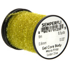 Semperfli Micro Fritz Gel Core bottle closeup for precise small fly bodies and micro thorax.