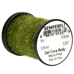 Semperfli Micro Fritz Gel Core spool for tiny fly bodies, helps fibers stay aligned during tying