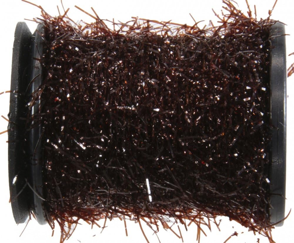 Semperfli Straggle Legs Brown close-up of 16mm strands for natural leg action.
