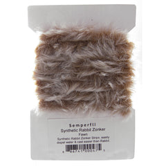 Semperfli Synthetic Rabbit Zonker image—durable fly tying material for easy casting and water shedding.