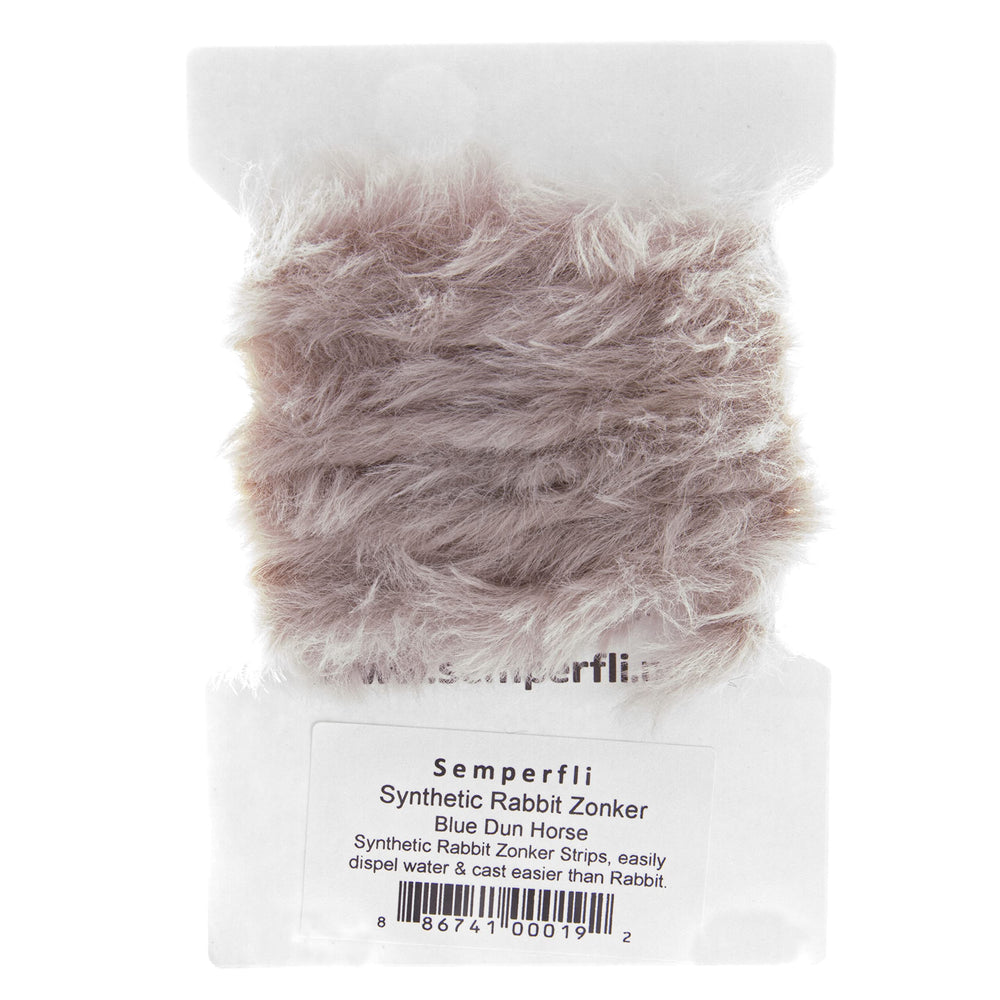 Semperfli Wabbit blue dun zonker for easy casting and lifelike water movement.