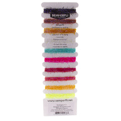 Semperfli Straggle String mixed pack highlighting ultra-fine cores and UV flecks for bodies