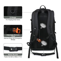 SEMSTY hiking back panel with breathable mesh emphasizes comfort for long treks