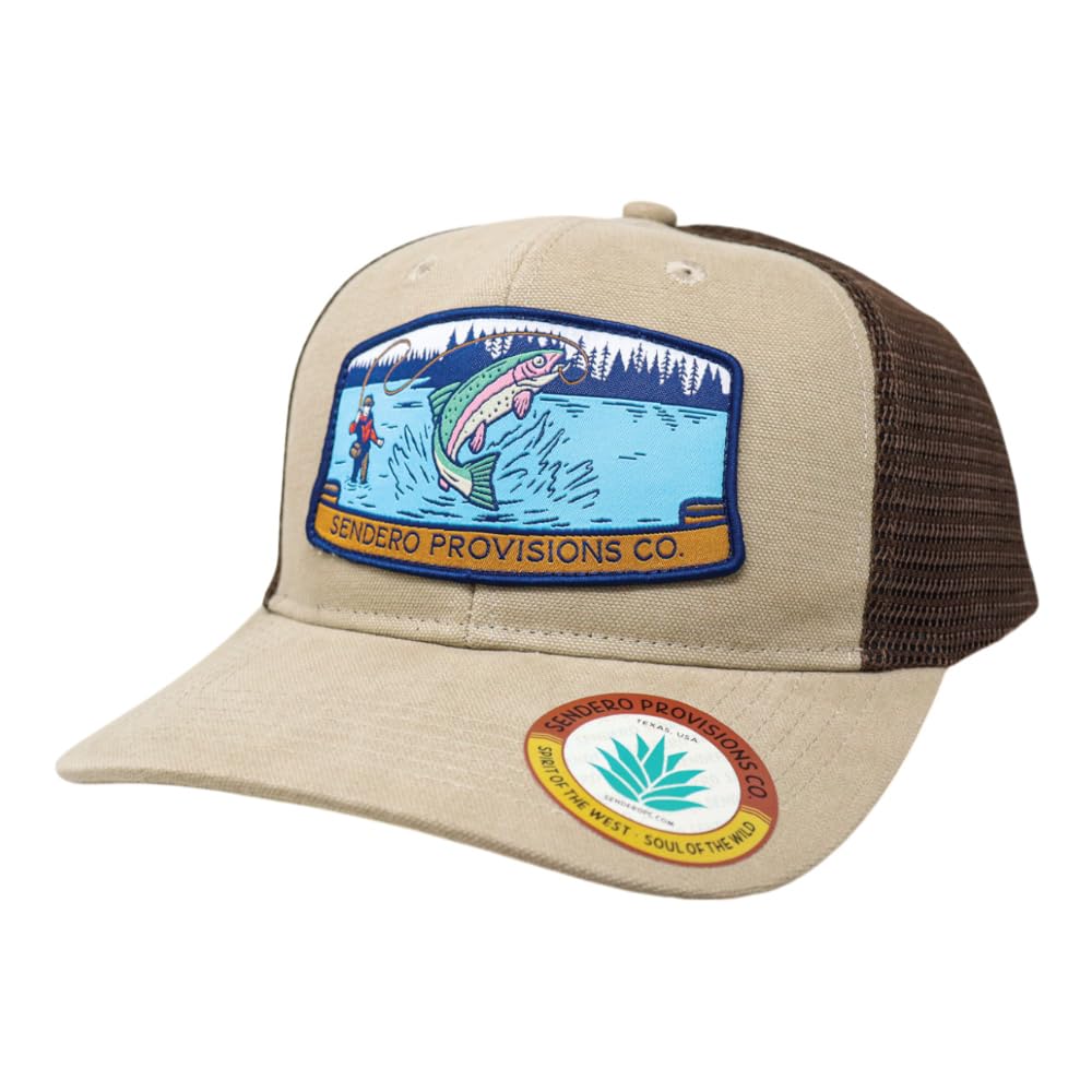 Sendero Provisions Co 6-panel construction visible for shape retention during wear