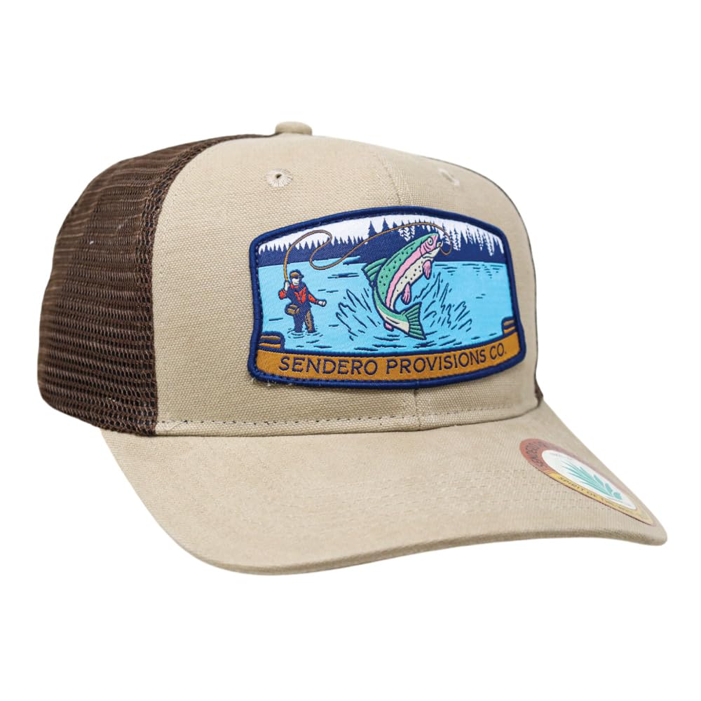 Sendero Provisions Co cotton front panel with mesh back, blending classic style and breathability