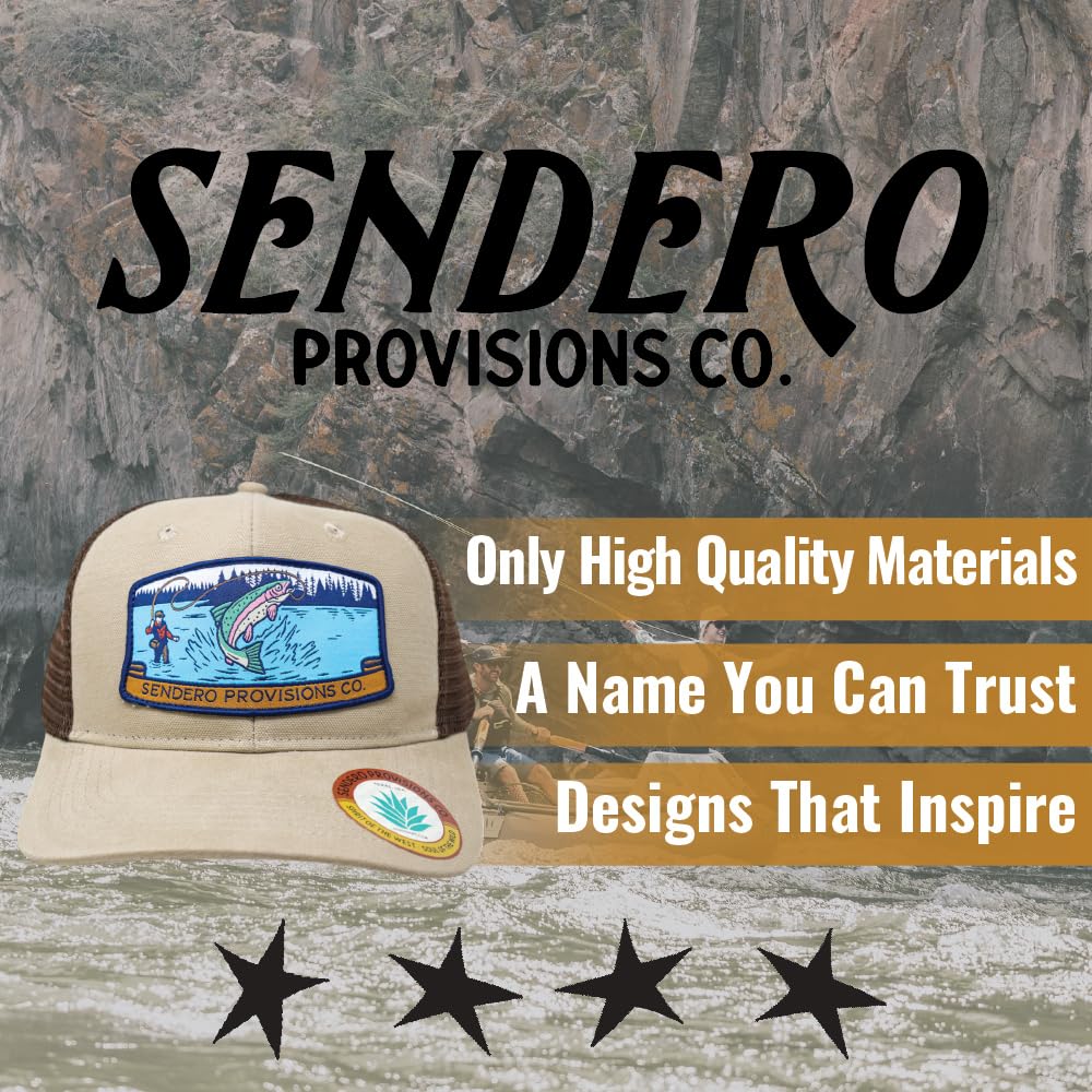 Sendero Provisions Co mesh back highlighting breathable comfort for long outings