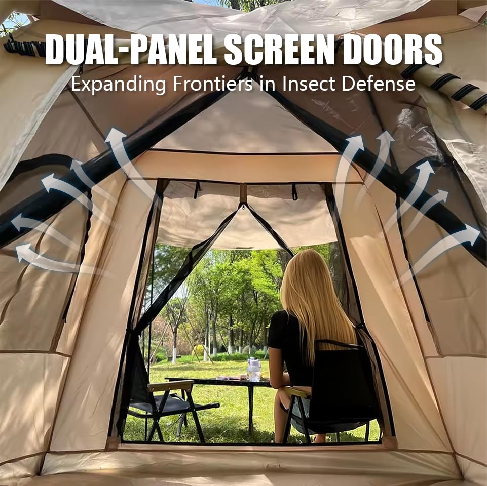 SENLEETO mesh windows keep airflow and insect protection.