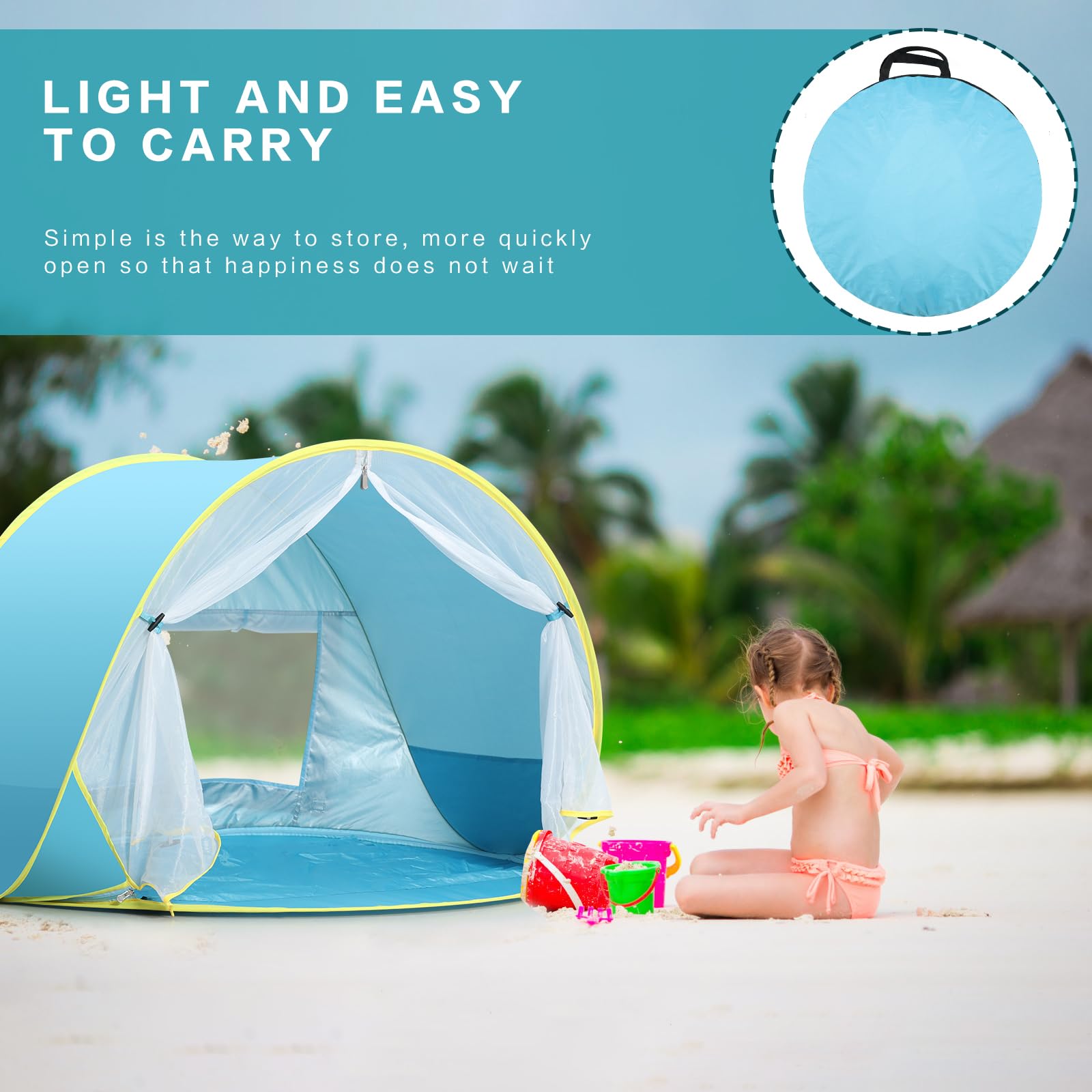 Senodeer baby tent suitable for park, lake, camping, and backyard.