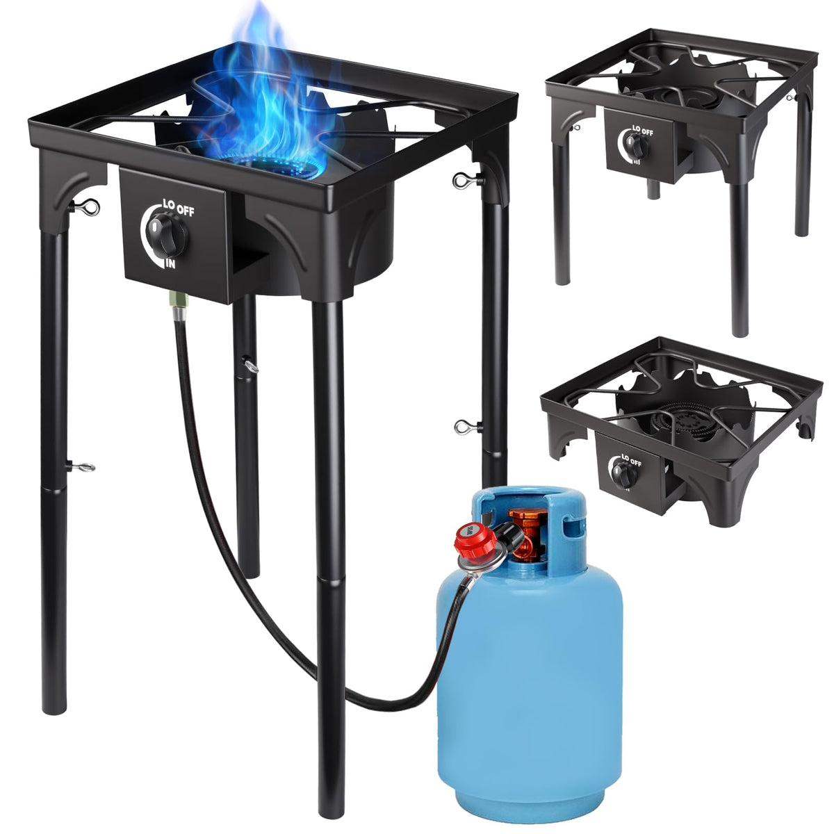 Senrob 2-burner camping stove top view for outdoor meals