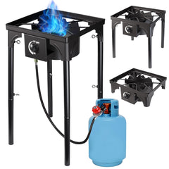 Senrob 2-burner camping stove top view for outdoor meals