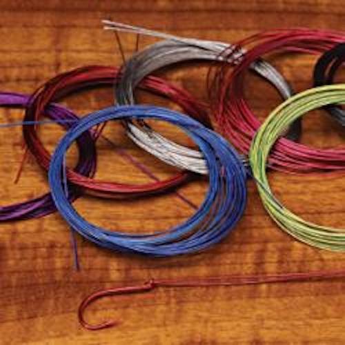 Senyo's Standard Intruder Trailer Hook Wire in blue keeps hook alignment for articulated flies.