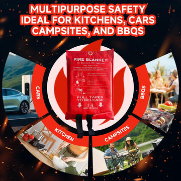 SERABETTO fire blanket car emergency for vehicle fires