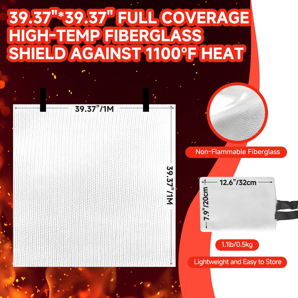 SERABETTO fire blanket easy-pull action ready for quick emergency response