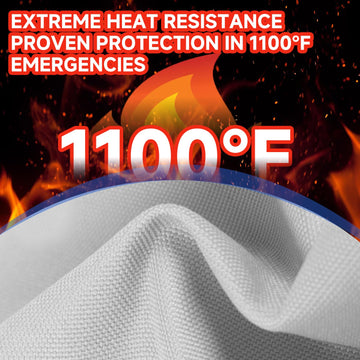 SERABETTO fire blanket reusable; leaves no messy residues after use