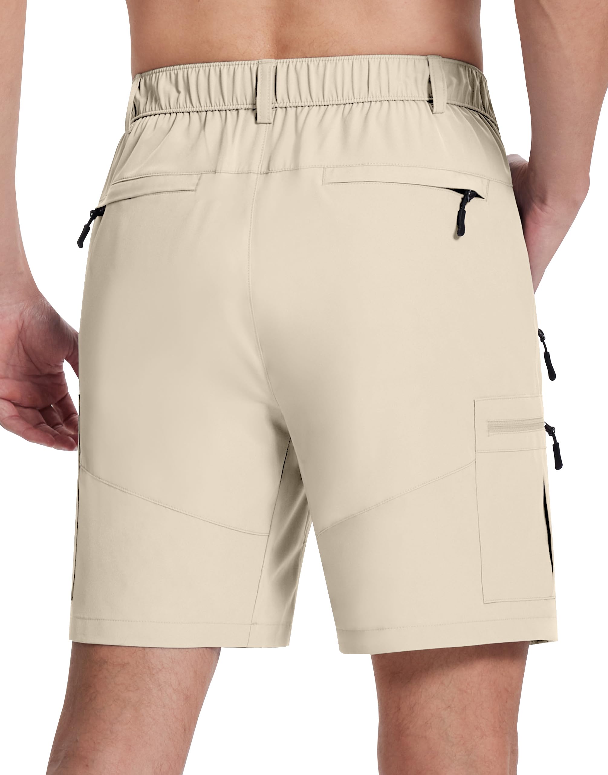 SERAMY mens hiking cargo shorts side pocket open for quick-access gear