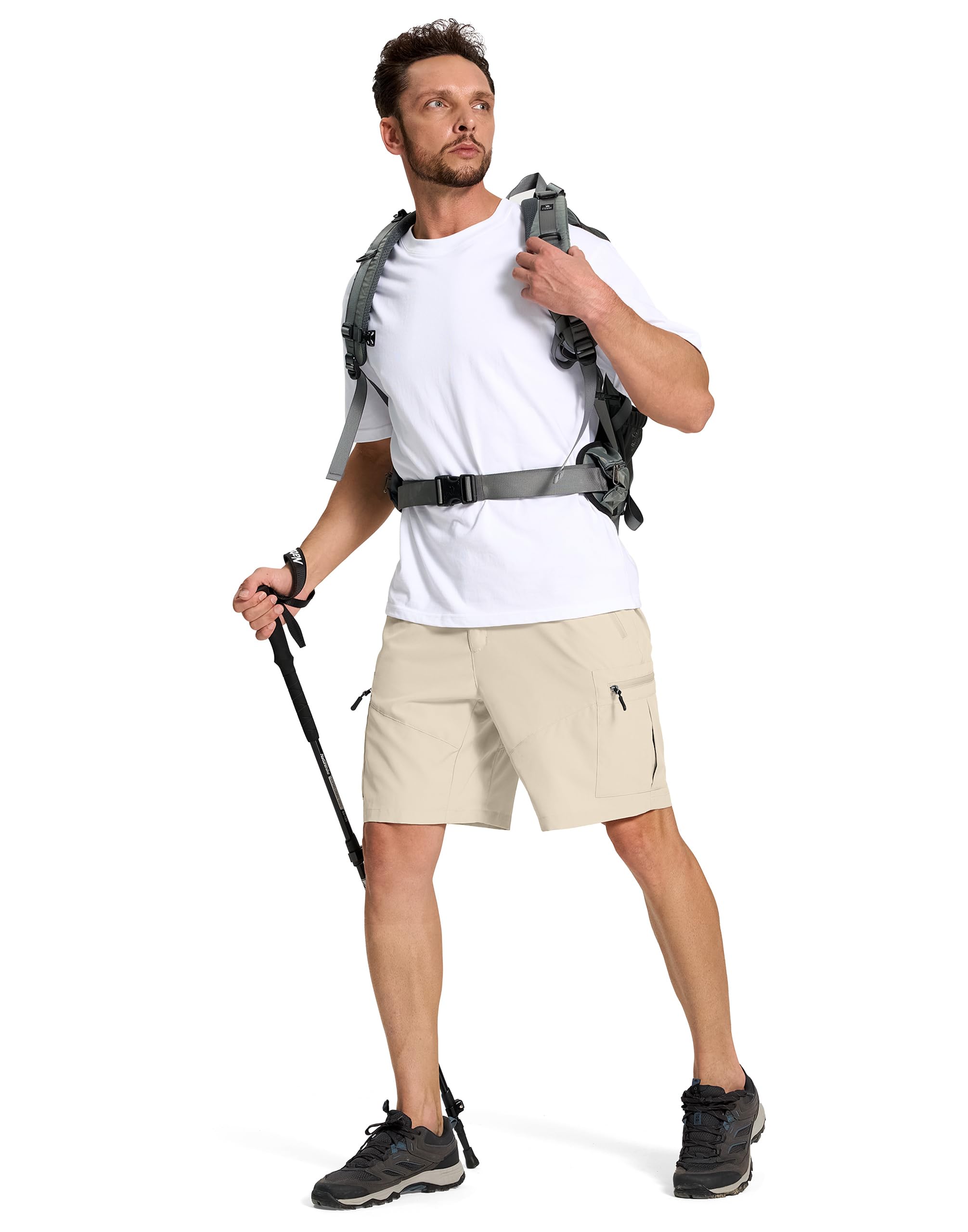 SERAMY mens hiking cargo shorts outdoors ideal for golf or fishing