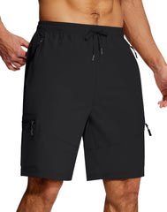 SERAMY men's hiking shorts fabric close-up highlighting lightweight quick-dry performance.