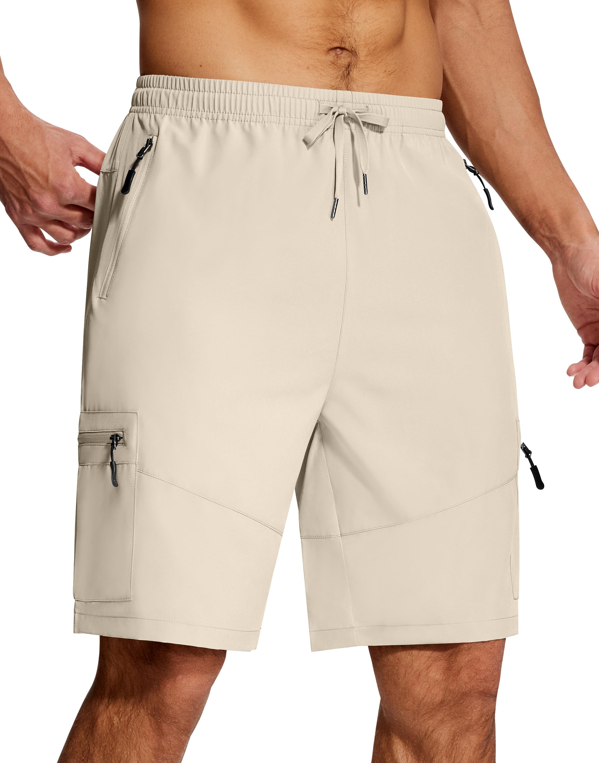 SERAMY men's hiking shorts stretch-4way fabric enables unrestricted movement on trails