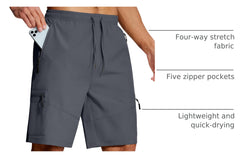 SERAMY men's hiking shorts UPF 50+ protection for sunny days