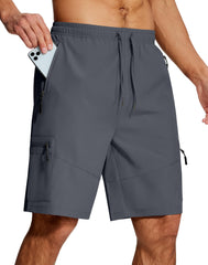 SERAMY men's hiking shorts zipper pockets keep valuables secure on trails