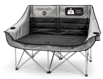 SereneLife camping loveseat two-person seating for shared downtime around campfire