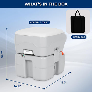 SereneLife carry bag for toilet simplifies packing and transport.