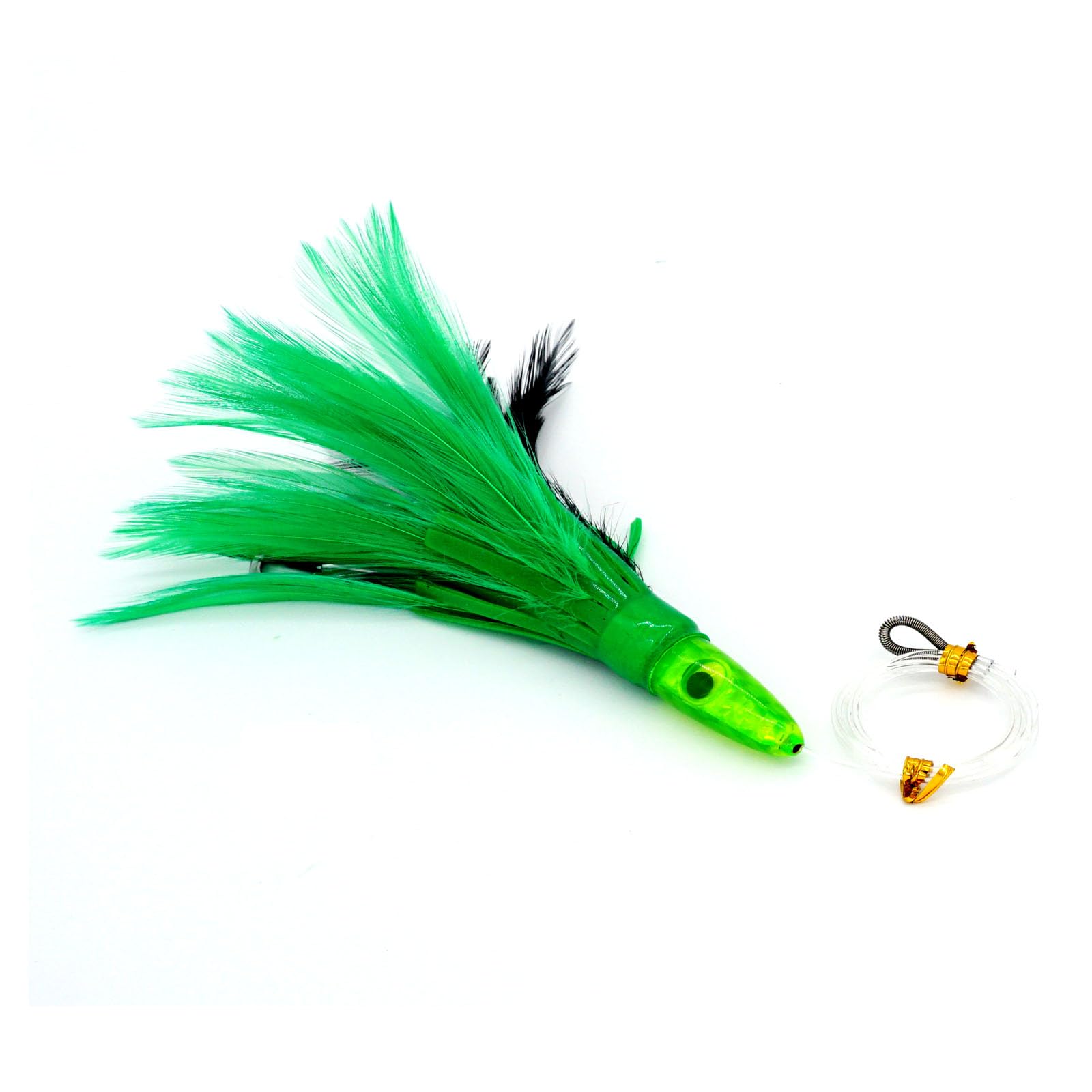 Trolling lures ready for saltwater offshore fishing