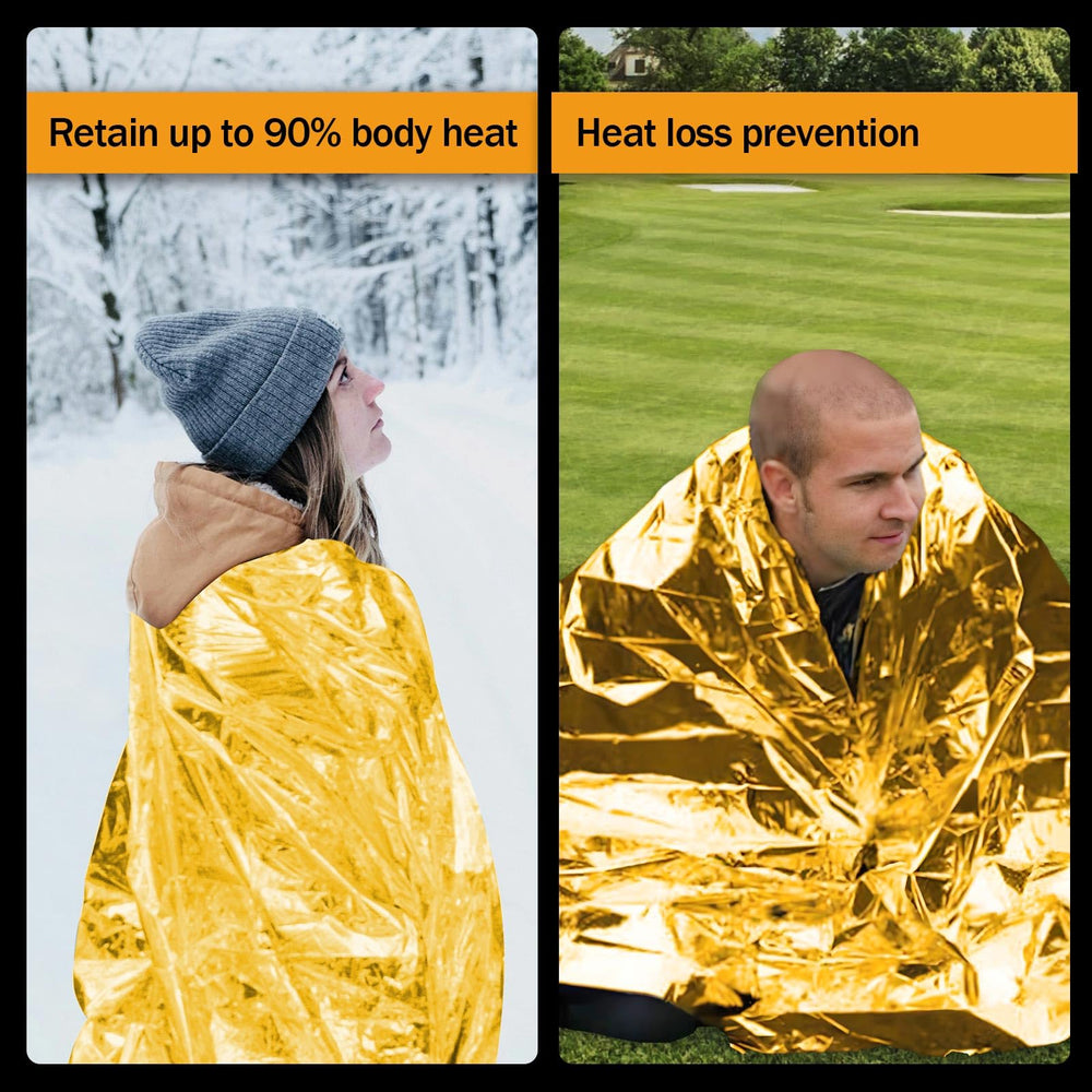 SET007 emergency Mylar blanket multi-use shelter option for emergencies