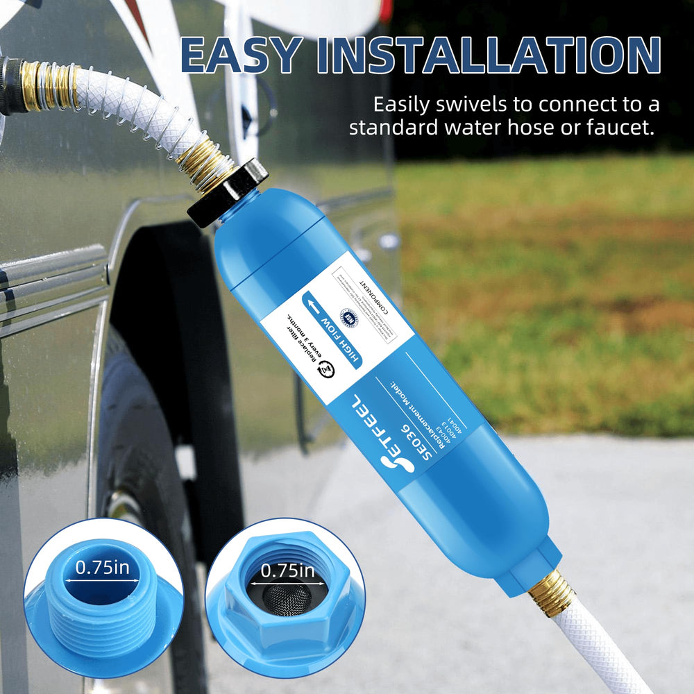 SETFE chlorine removal feature improves taste and odor in water.