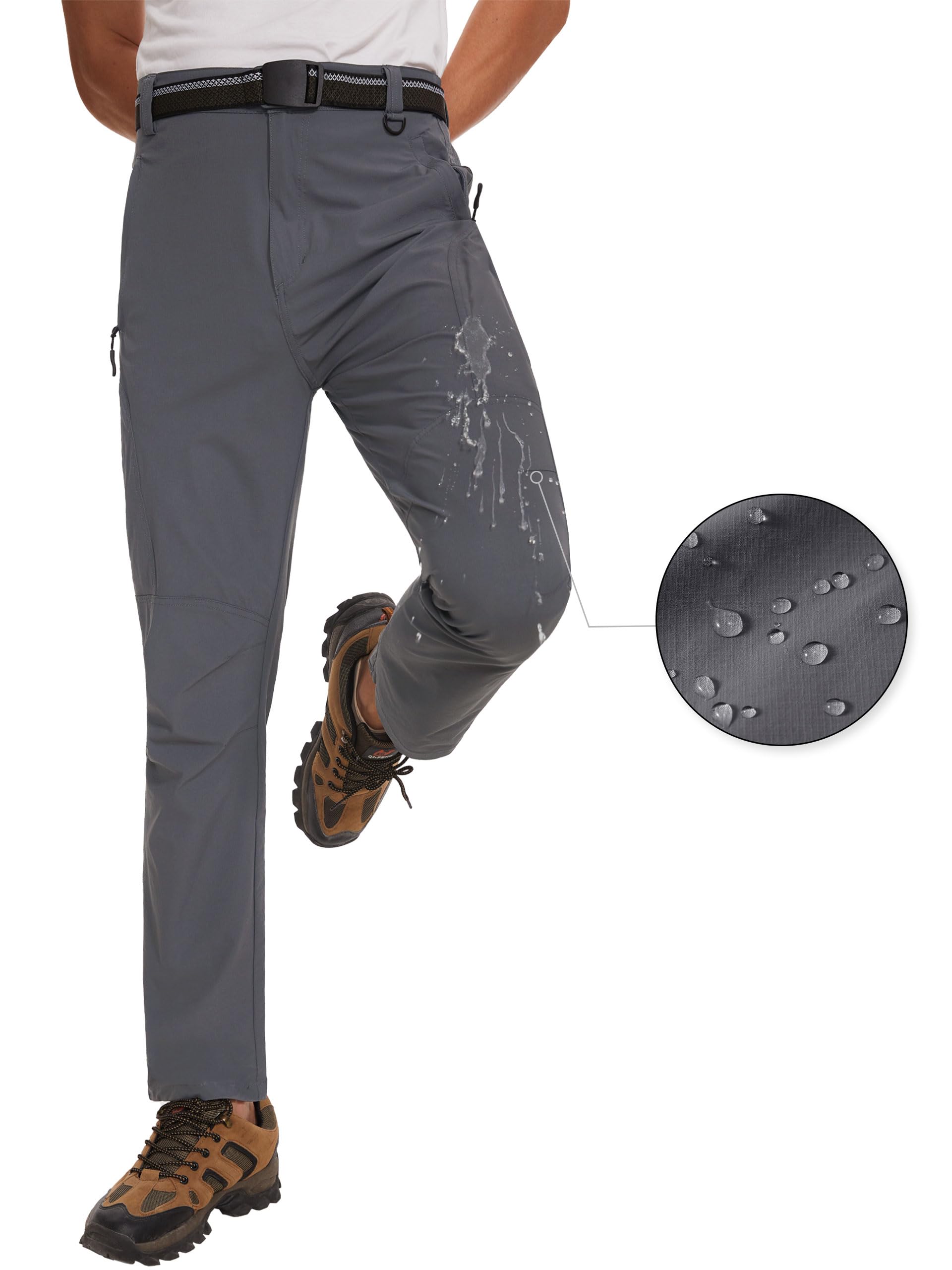 SEVEGO hiking pants water-resistant fabric close-up for outdoor protection