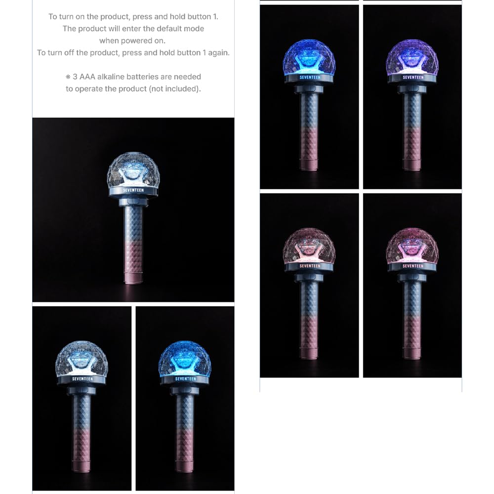 Seventeen Official Light Stick VER.3 10th Anniversary durable build for reliable long-term use.