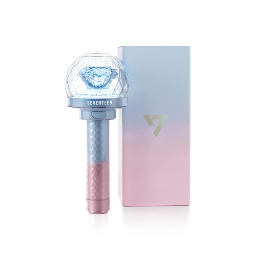 Seventeen Official Light Stick VER.3 10th Anniversary front view enhances concert ambience.