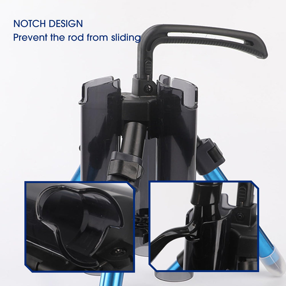 SevnElk 3-Tude rod holder collapsible-legs store compactly after fishing.
