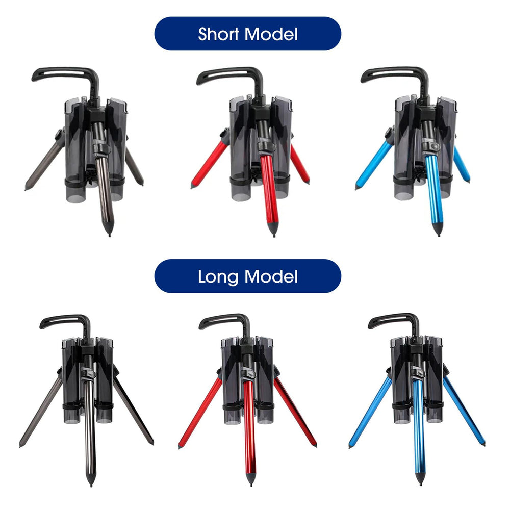 SevnElk 3-Tude rod holder supports up to 3 rods with add-ons.