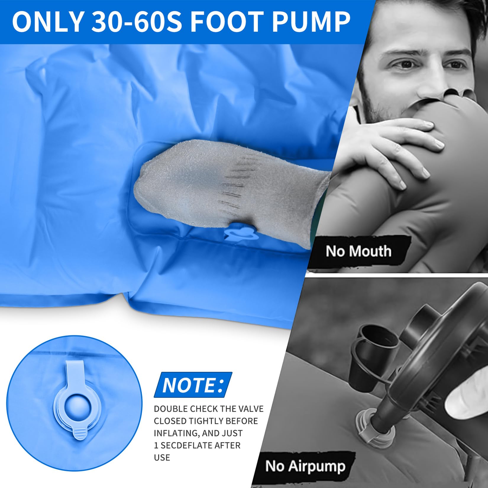 SEVNPRIME built-in pillow design saves space and adds neck support