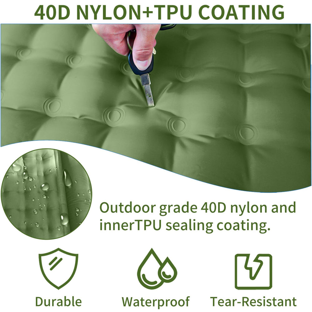SEVNPRIME 5-inch thick mat supports shoulders and hips on uneven ground