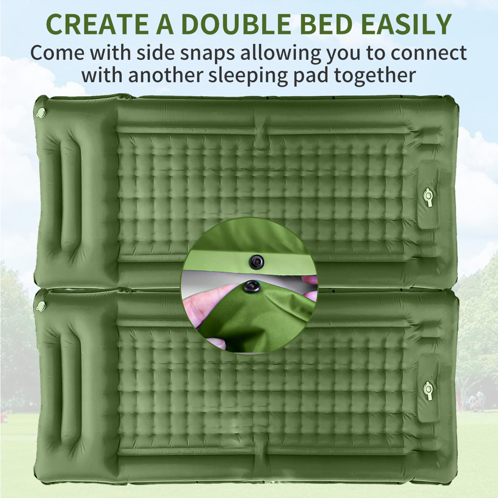 SEVNPRIME 78-inch sleeping pad provides long, comfortable space for sleeping outdoors