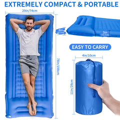 SEVNPRIME ultralight sleeping pad packs compactly for backpackers