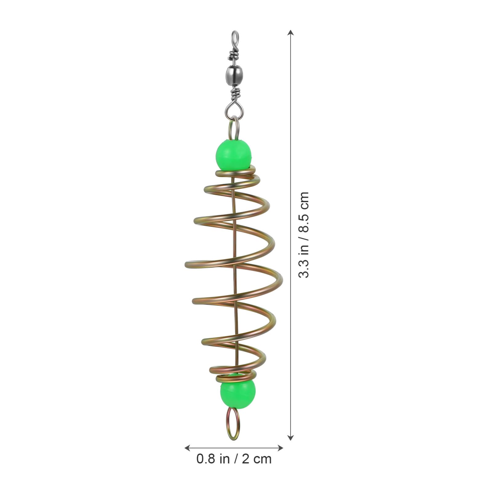 Olive-shaped bait feeder designed for efficient bait atomization