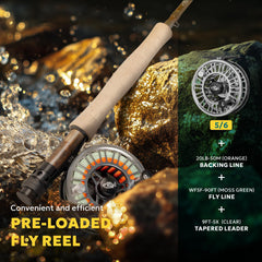 SF SF-003 Pro Fly Reel side view shows compact CNC aluminum body for lightweight handling.