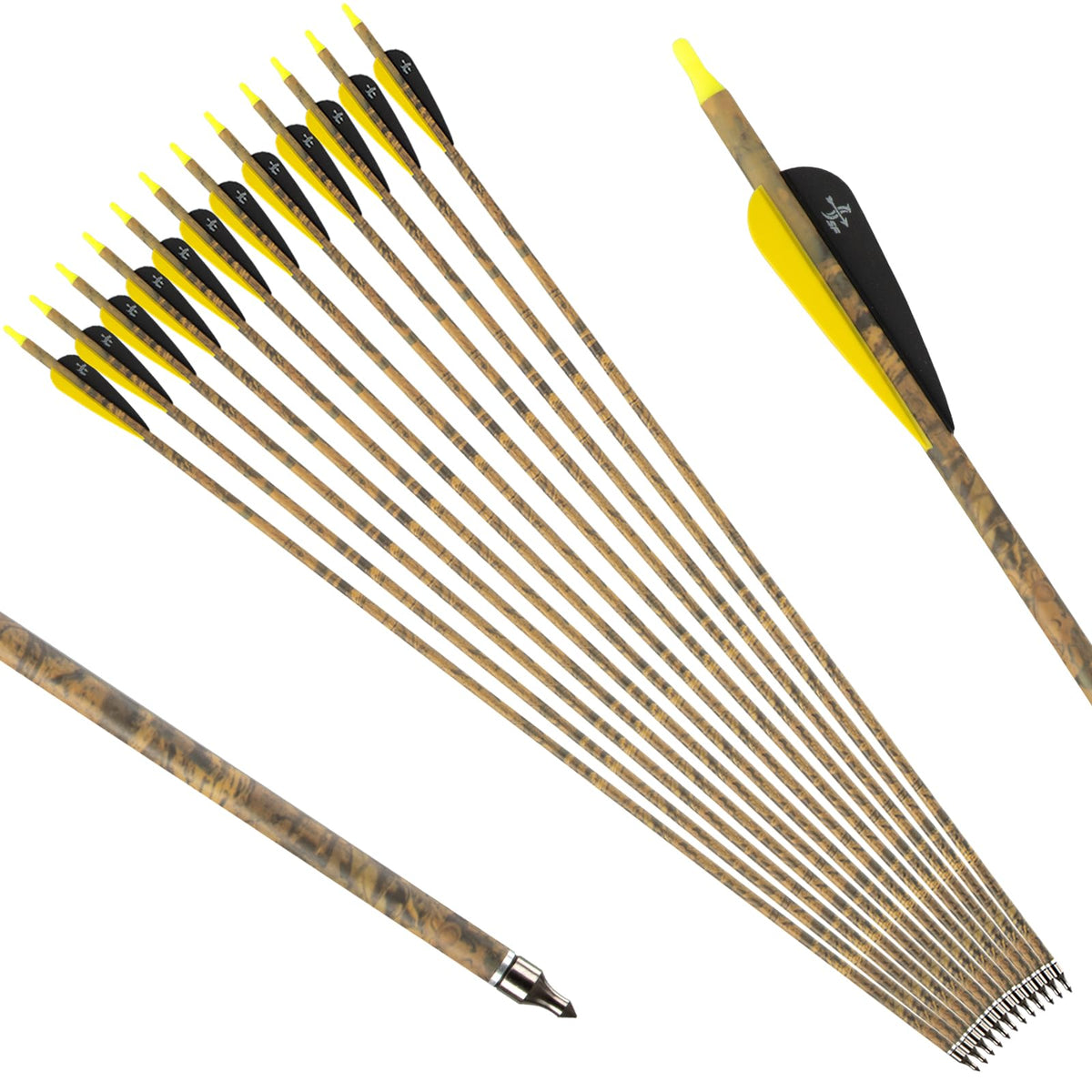 S F 30-inch carbon arrow with removable field point for durable practice.