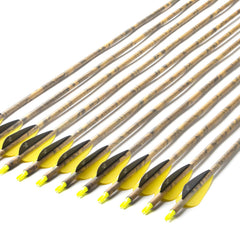 S F carbon arrow shaft with carbon fiber texture for realistic training.