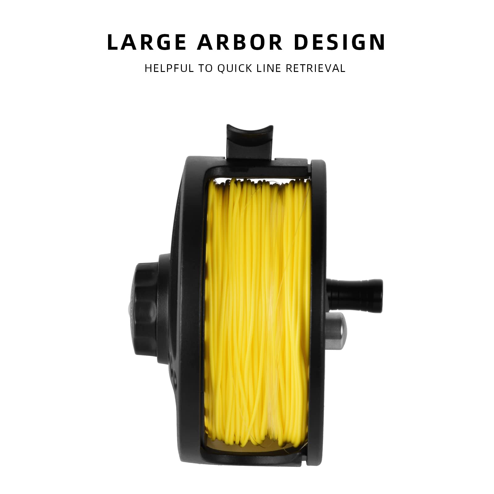 Reel disc drag system in matte black finish